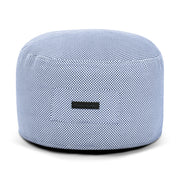 Foam Footstool On 60 Capri Blue