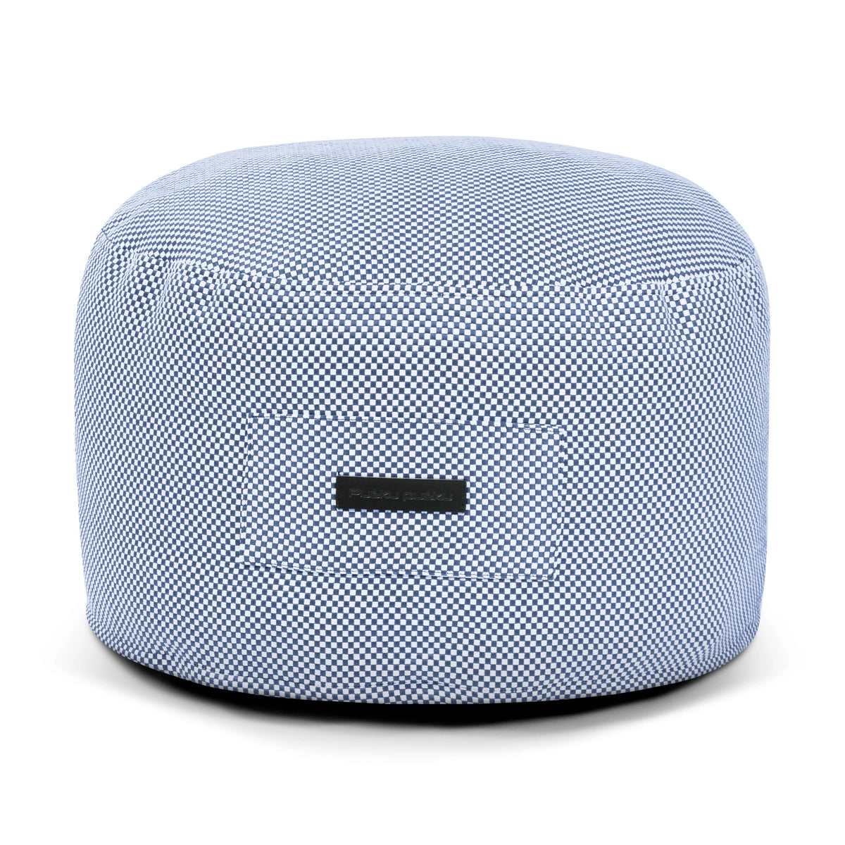 Foam Footstool On 60 Capri Blue