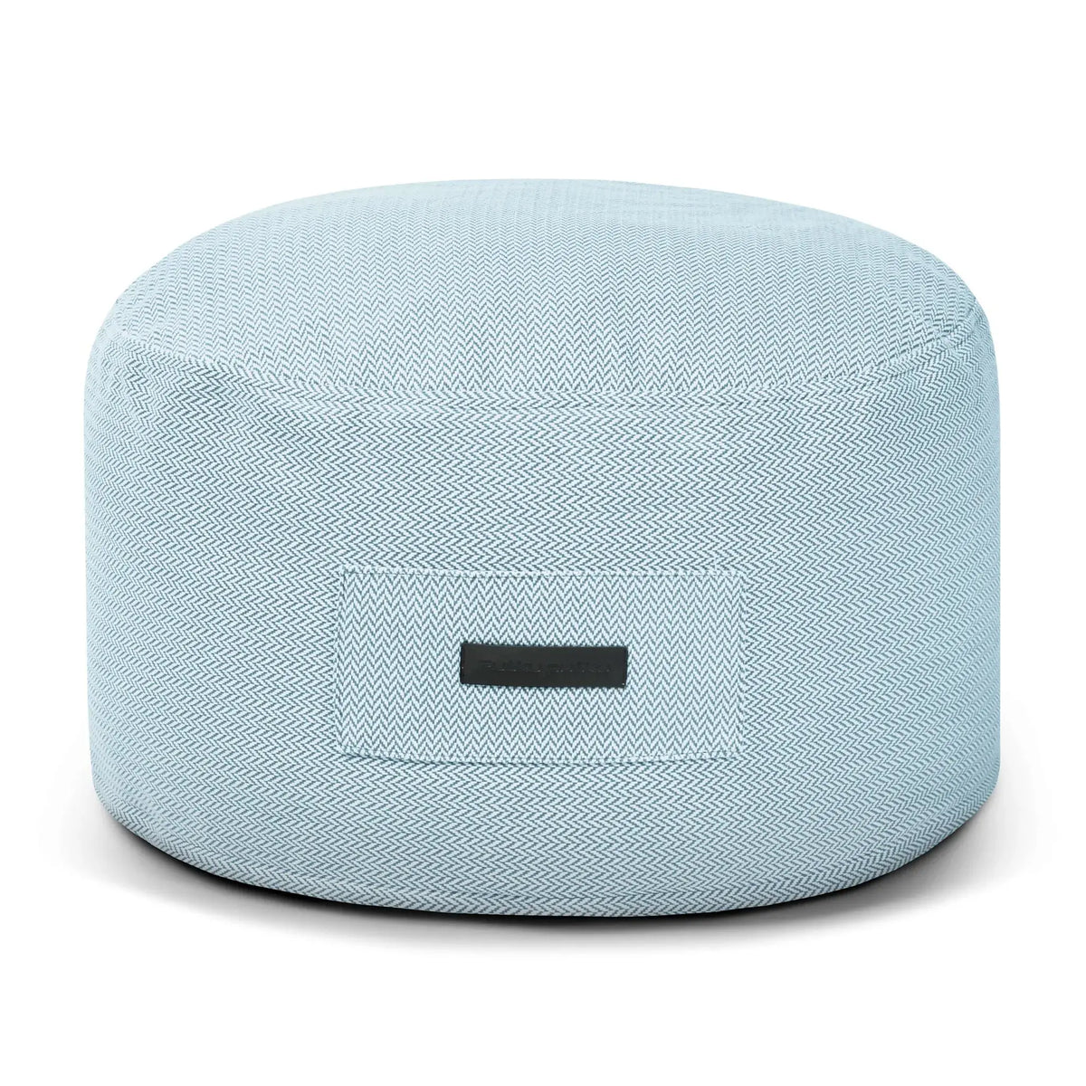 Foam Footstool On 60 Canaria Light Blue