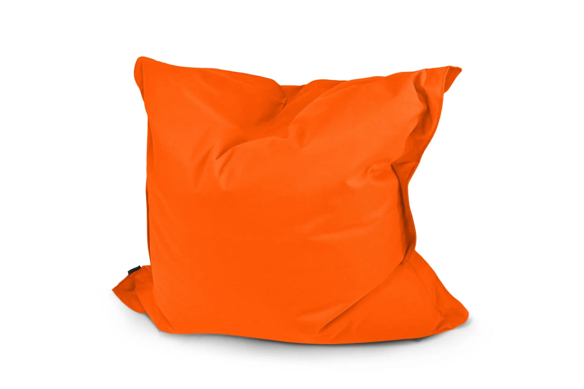 Orange sittsäkkudde för hemmet, perfekt för avkoppling och stil i inredningen.