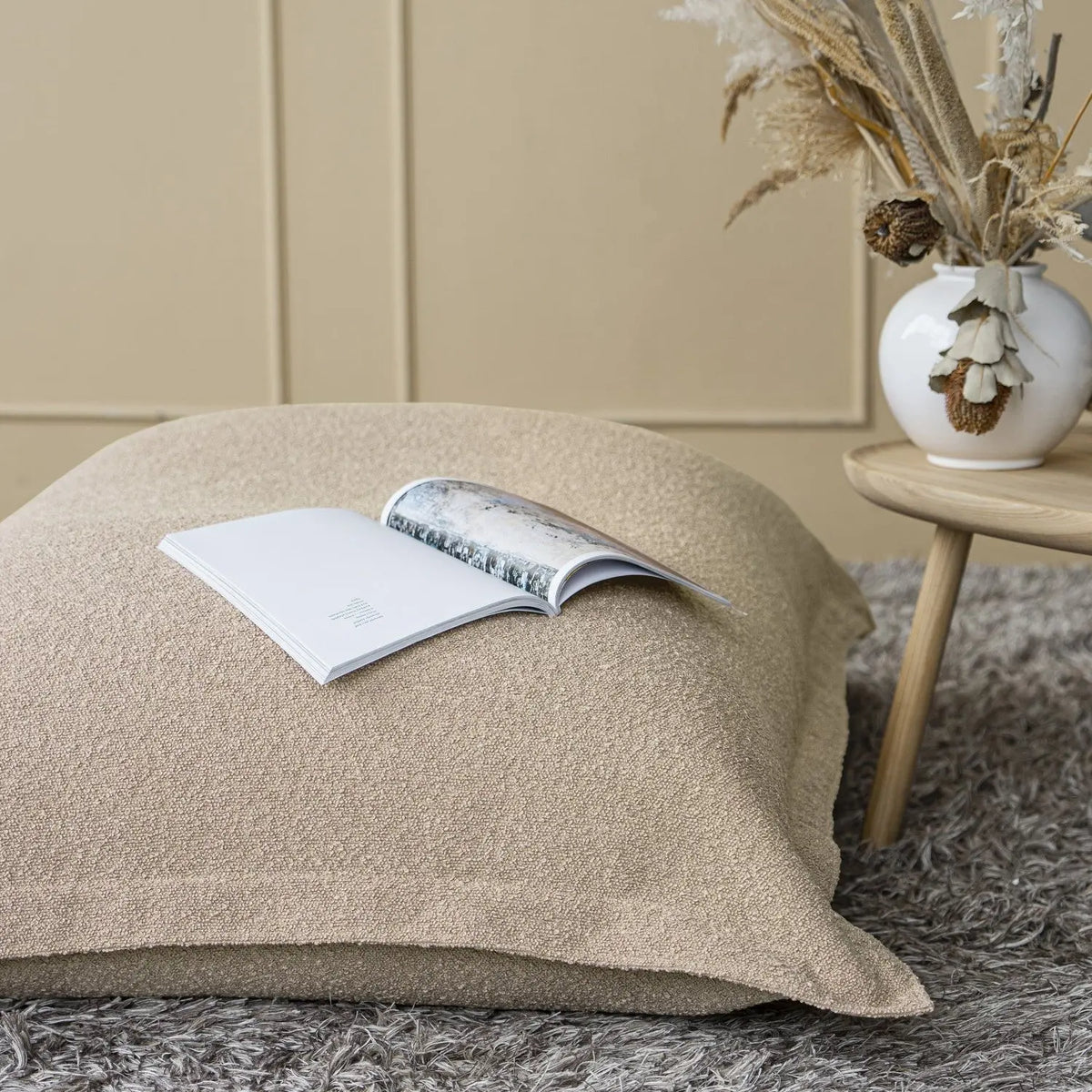 sittsäck 2me Madu Bouclé OEKO-TEX ® Cream-Sittsäck-Slowdown