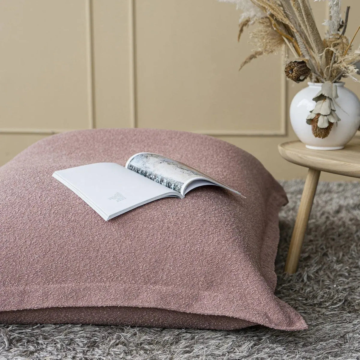 sittsäck 2me Madu Bouclé OEKO-TEX ® Dusty Rose-Sittsäck-Slowdown