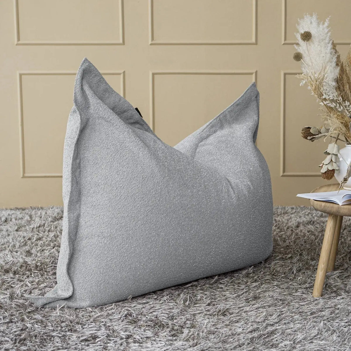 sittsäck 2me Madu Bouclé OEKO-TEX ® Light grey-Sittsäck-Slowdown