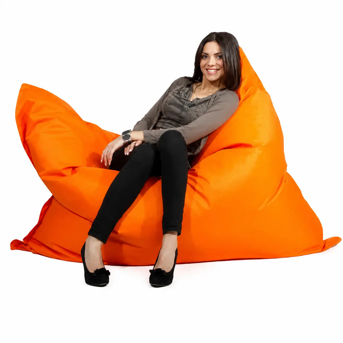 4me OX - en klassisk sittsäck för mysiga stunder  Orange SLOWDOWN