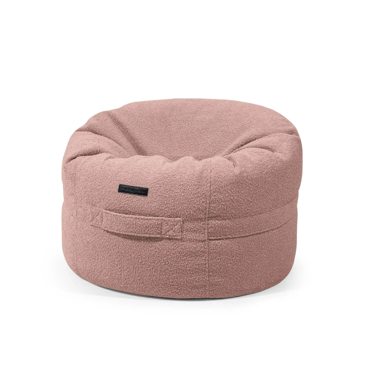 Barnfåtölj rund sitsäck Dusty Rose - mjuk och bekväm sits för små barn.