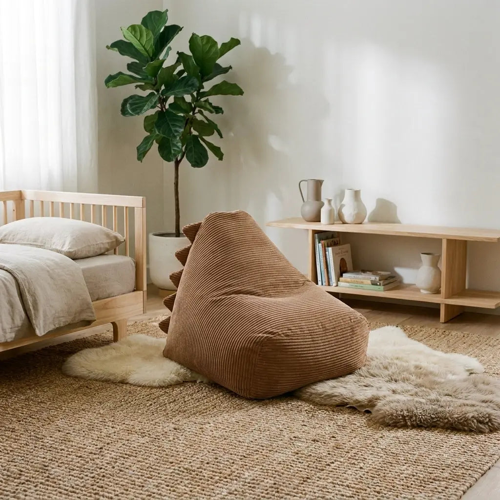 Barnfåtölj Sittsäck Snug 80 Dragon Waves Sand