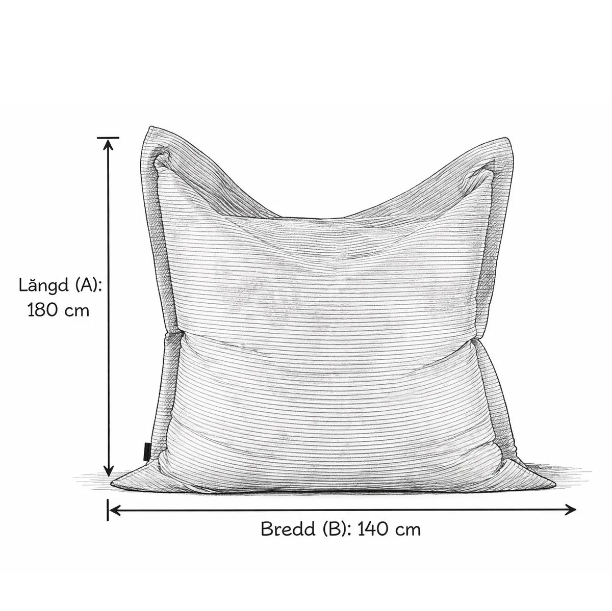 Sittsäck 4me Canaria Grey-Bean bags-Slowdown
