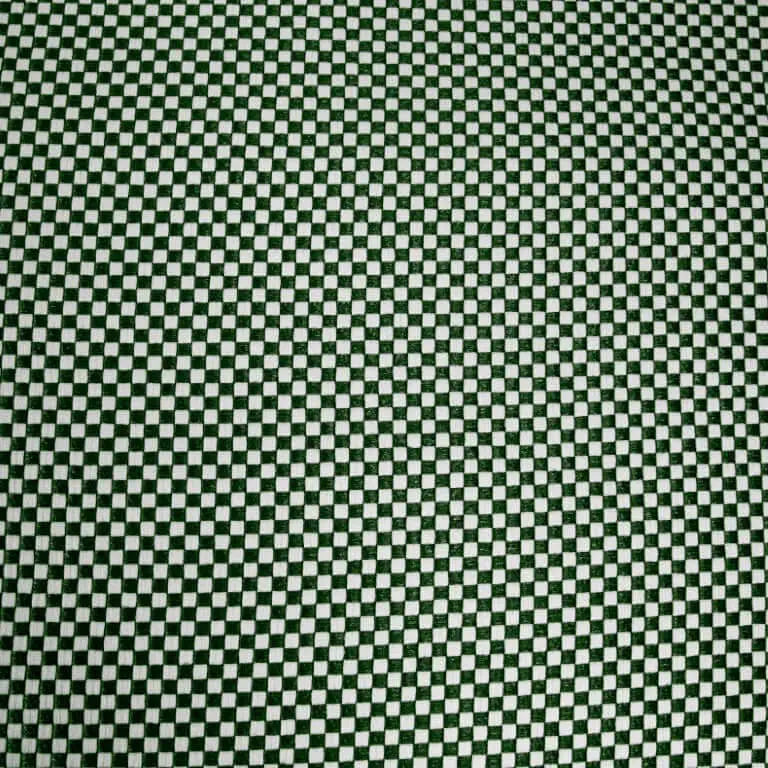 Grön och vit rutig tygtextur för Sittsäck Lounge 100 Capri Green fåtölj.