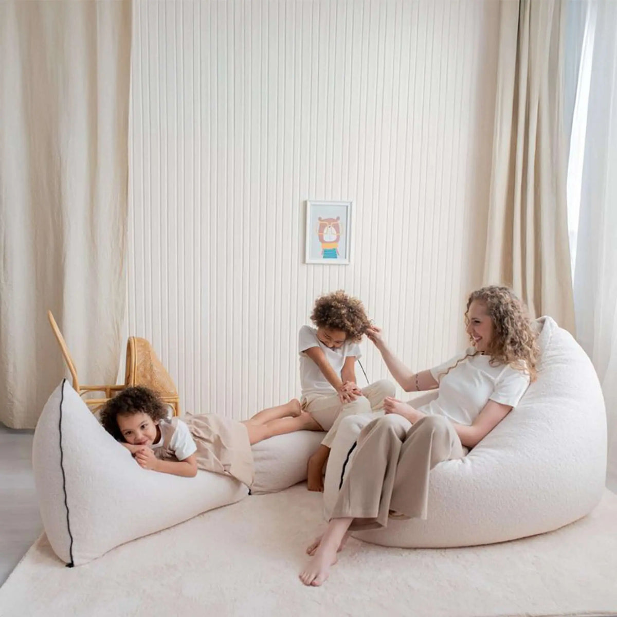 Sittsäck Clip Clap 115 Teddy Camel-Bean bags-Slowdown