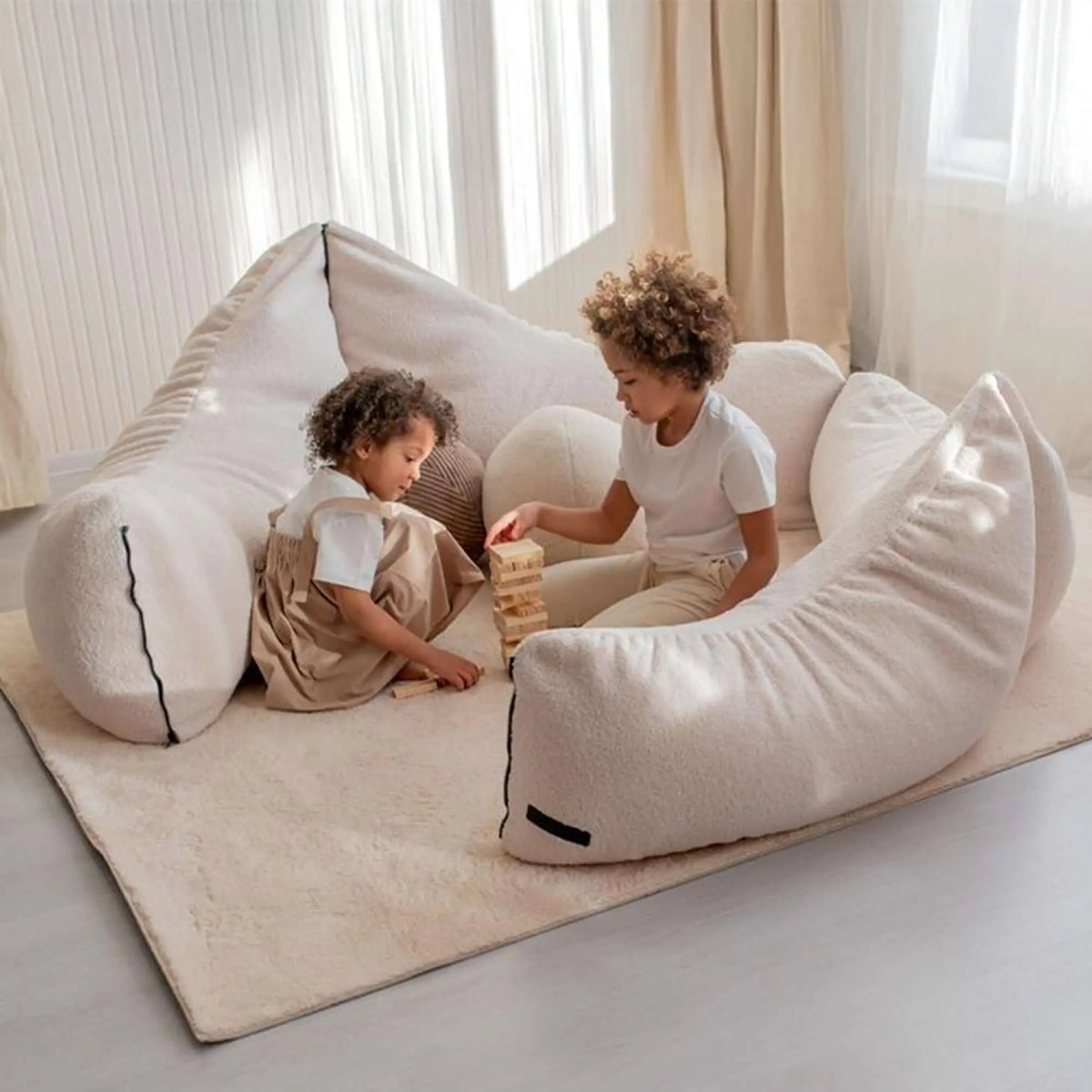 Sittsäck Clip Clap 115 Teddy Camel-Bean bags-Slowdown