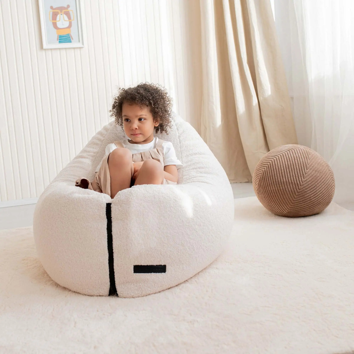 Sittsäck Clip Clap 115 Teddy Camel-Bean bags-Slowdown