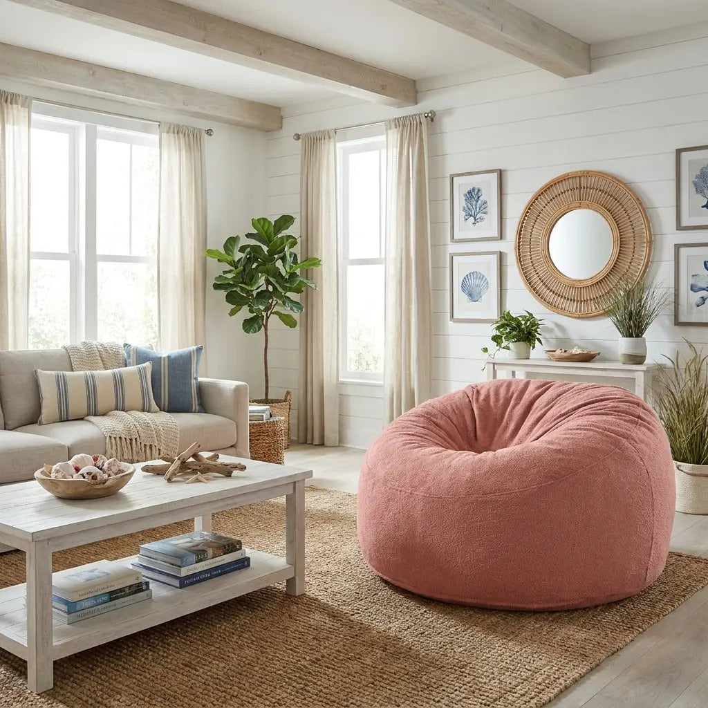 Fåtölj Sittsäck Om 135 Madu Dusty Rose