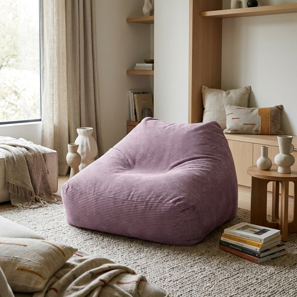 Fåtölj Sittsäck Soffa Snug Waves Lilac