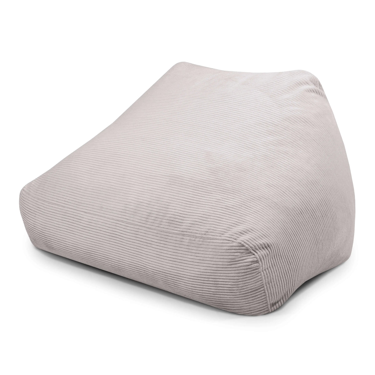Foam Bean Bag Sofa Snug Waves White Grey