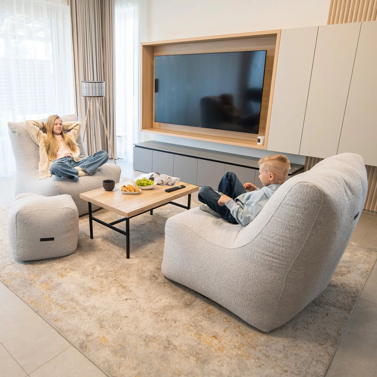 Sittsäck Fåtölj Seat 100 Madu Cream-Fåtöljer-Slowdown