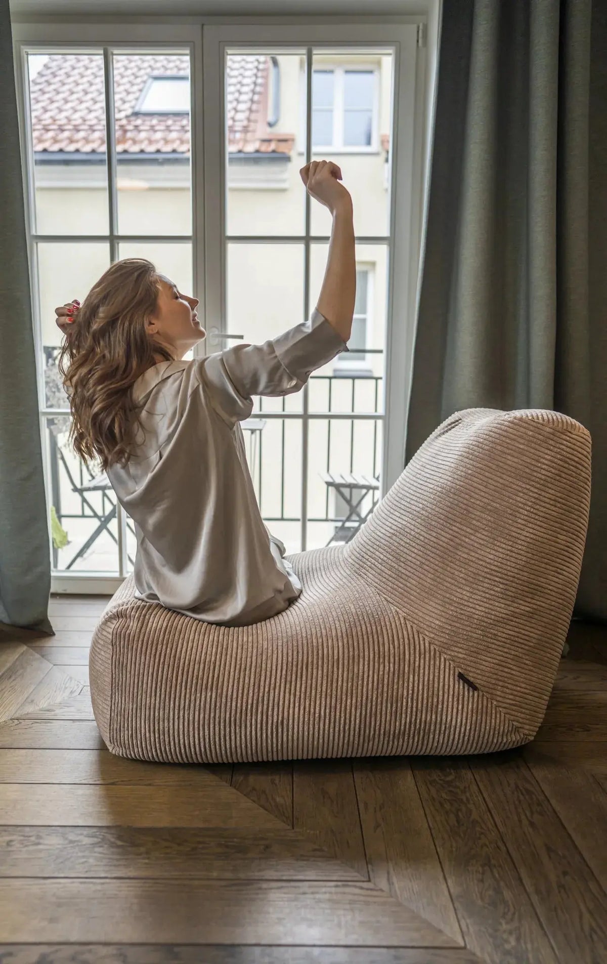 Sittsäck Tube Waves Sand-Bean bags-Slowdown