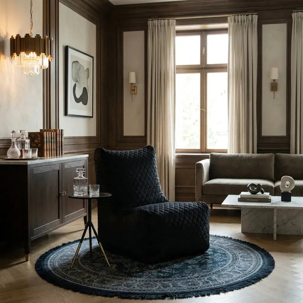 Sittsäck Fåtölj Seat Lure Luxe Black SLOWDOWN