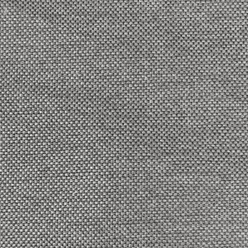Närbild av tyget till Sittsäck Lounge 100 fåtölj i ljusgrå, med en tydlig vävd textur.