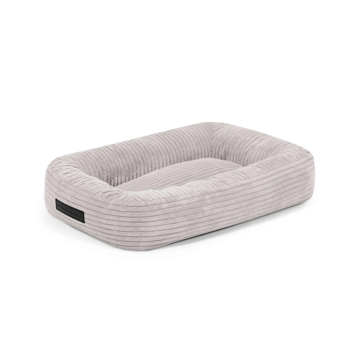 Dog Bed 55 Waves White Grey