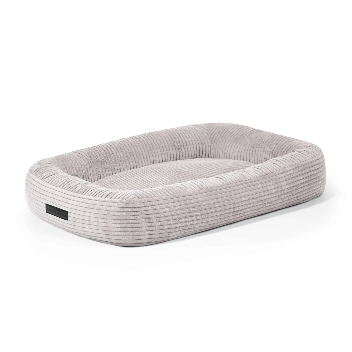 Dog Bed 75 Waves White Grey
