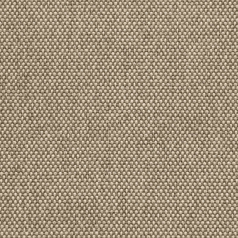 Närbild på textur av Lounge 100 sittsäck fåtölj i Nordic Beige, ett grovvävt tyg.