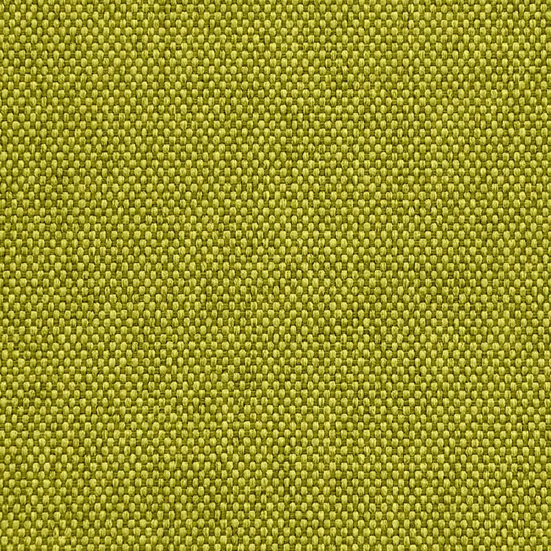 Närbild på en sittsäck fåtölj i Nordic Lime tyg med grov, strukturerad väv.