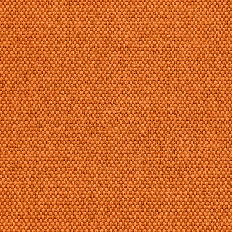 Närbild av orange, grovvävd tygtextur för Lounge 100 sittsäcksfåtölj i Nordic Pumpkin.