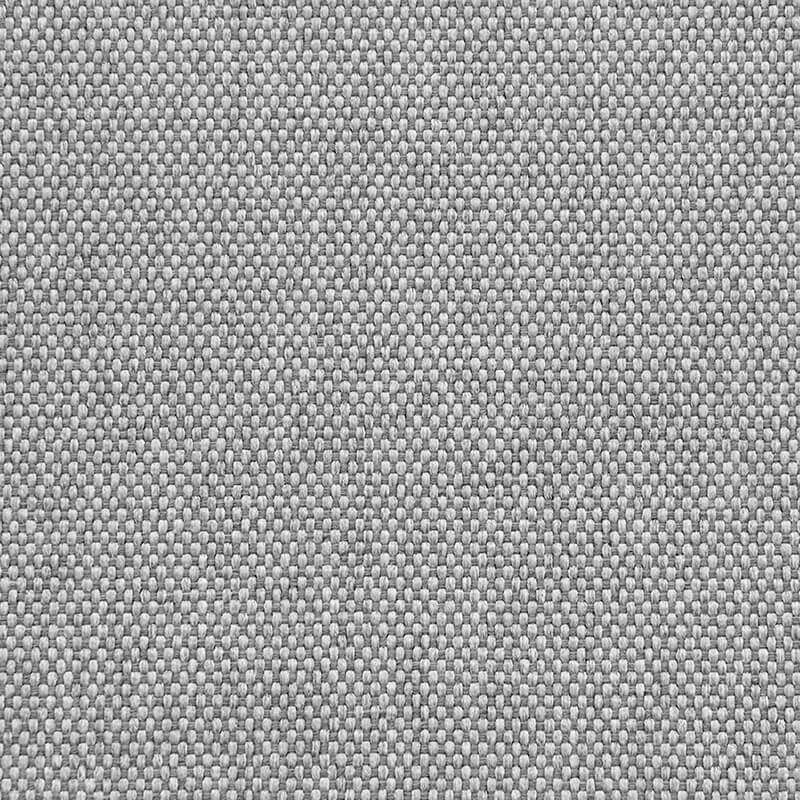 Närbild av Nordic Silver sittsäcksfåtölj i grått tyg med grov struktur.
