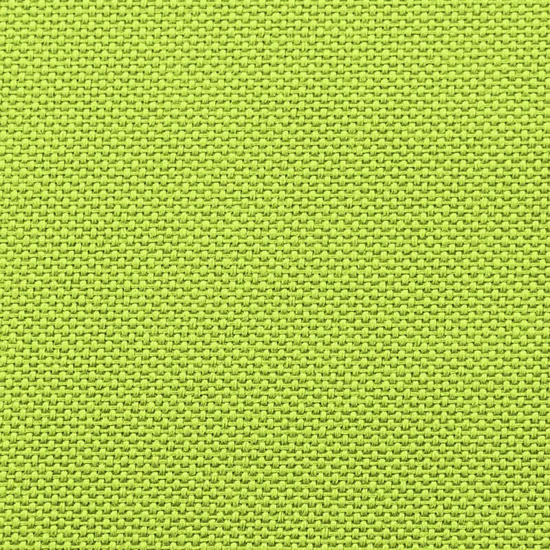 Närbild på textur av sittsäck Lounge 100 OX Kiwi, en bred, bekväm fåtölj i limegrön tyg.