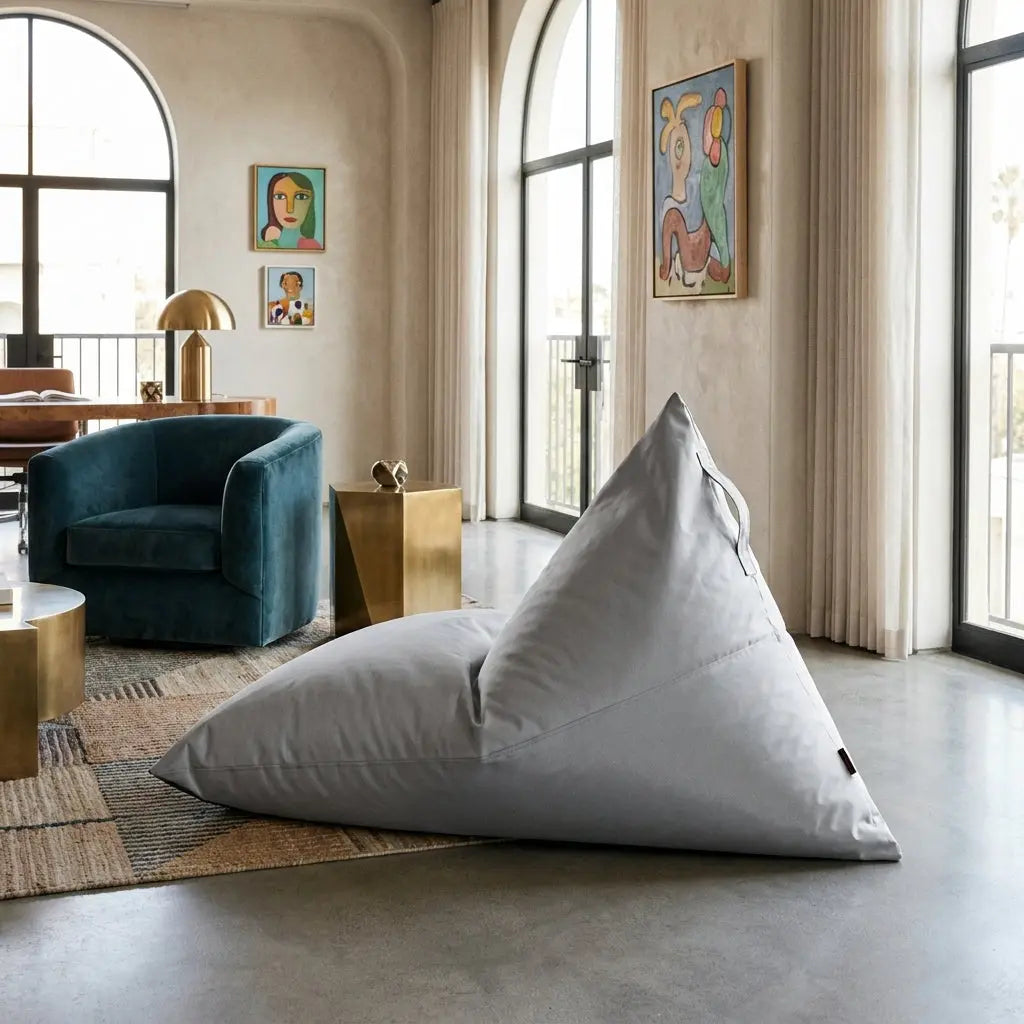 Sittsäck Razzmatazz OX White Grey SLOWDOWN