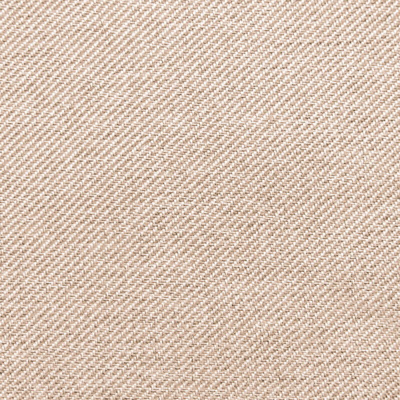 Närbild av Riviera Beige sittsäcksfåtölj med diagonalvävt tyg.