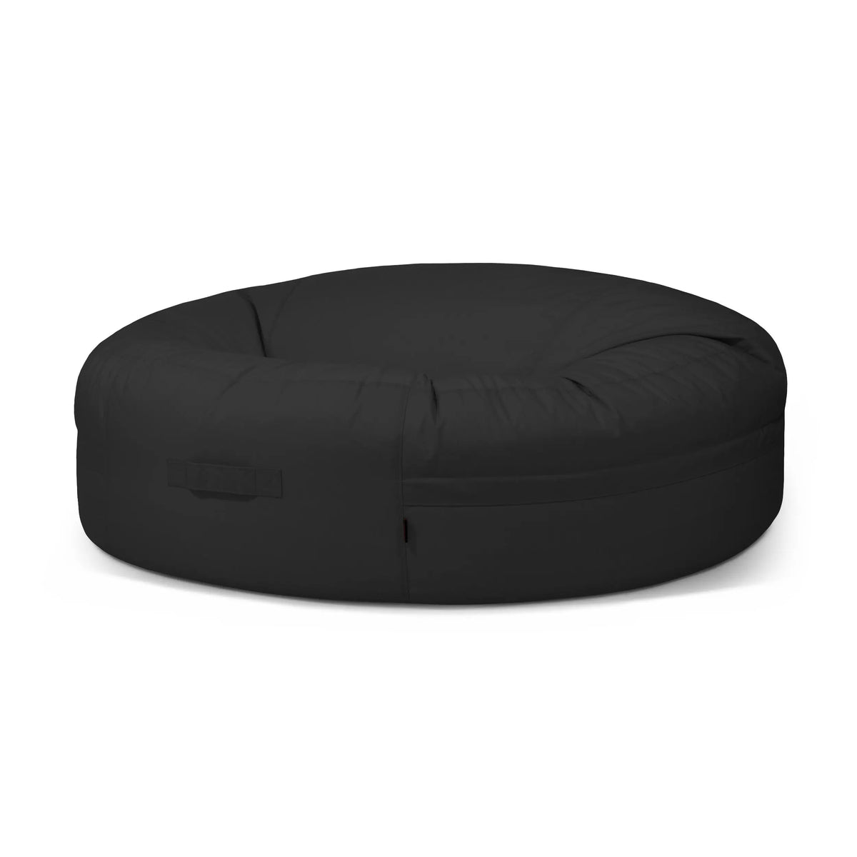 Saccosäck Roll 190 Colorin Black, perfekt saccosäck för utomhusbruk med 2 meters diameter för maximal komfort.