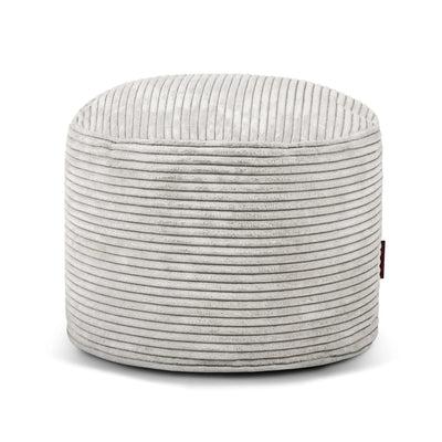 Sittpuff Fotpall Mini Waves Snow | Liten sittpuff