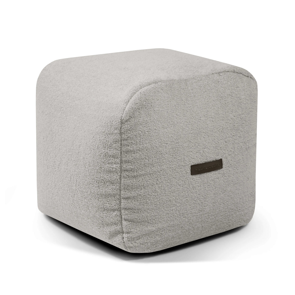 Pouf Plus 50 Teddy White Grey