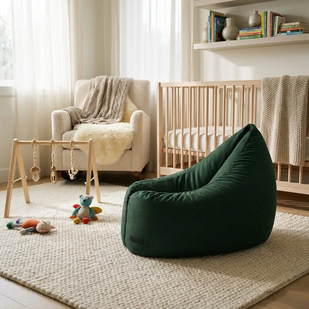 Sittsäck Clip Clap 115 för barn & vuxna – Barcelona Green