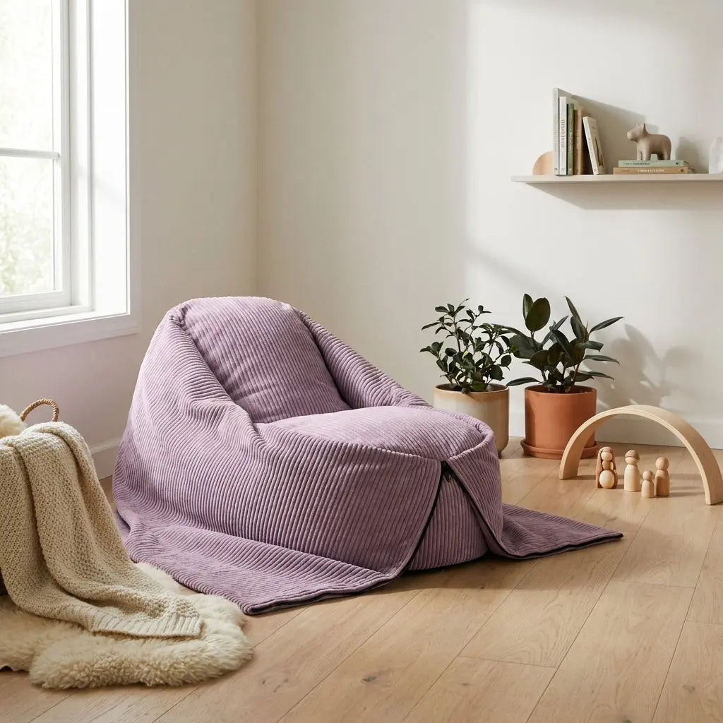 Sittsäck Cocoon 120 Waves Lilac