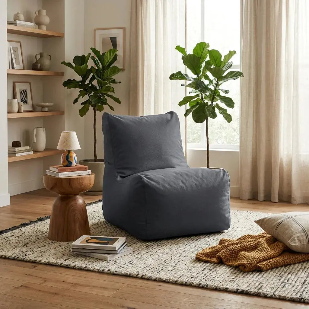 Sittsäck Fåtölj Seat OX Grey SLOWDOWN