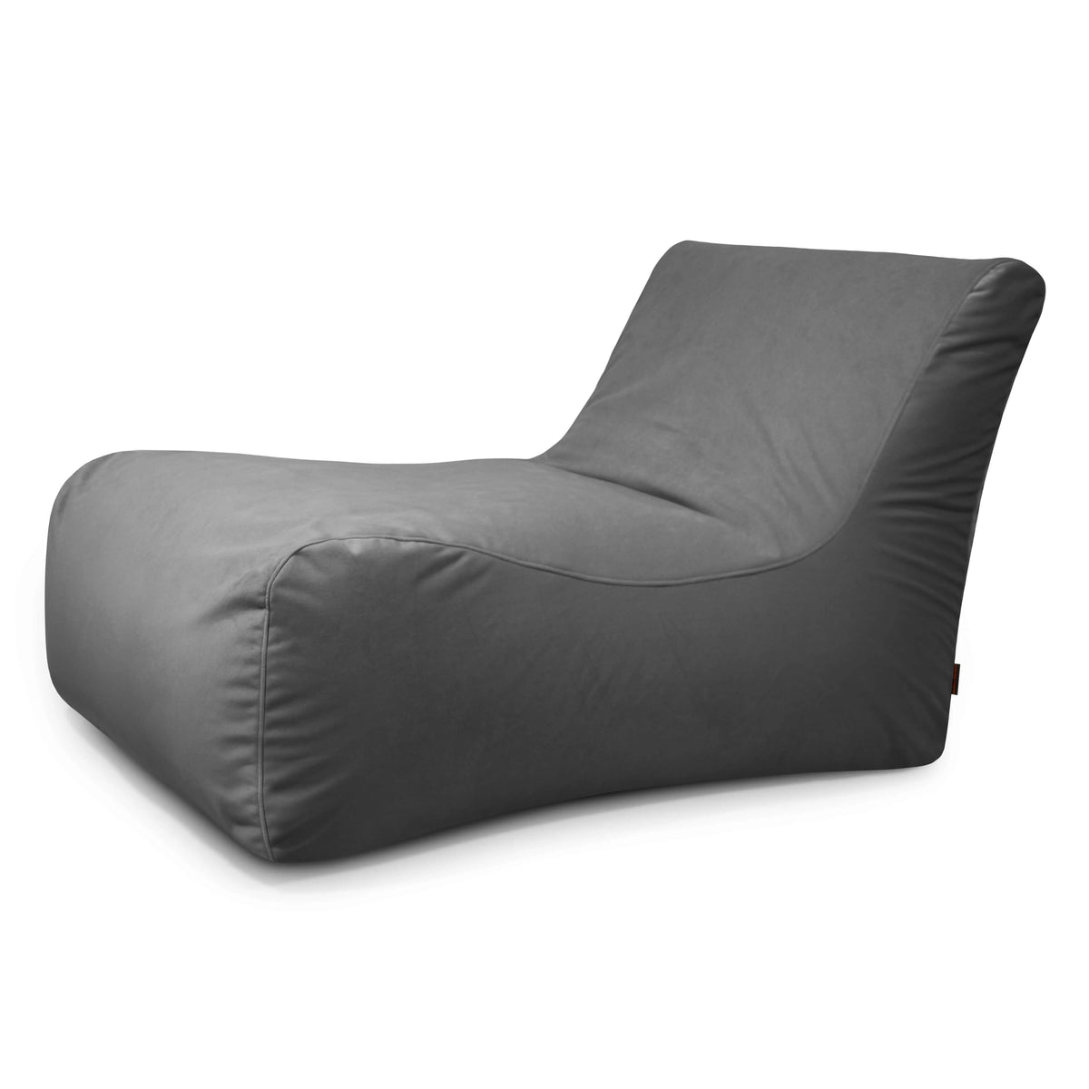Mörkgrå sittsäck fåtölj Lounge 100 Barcelona med bred rygg och bekväm design.