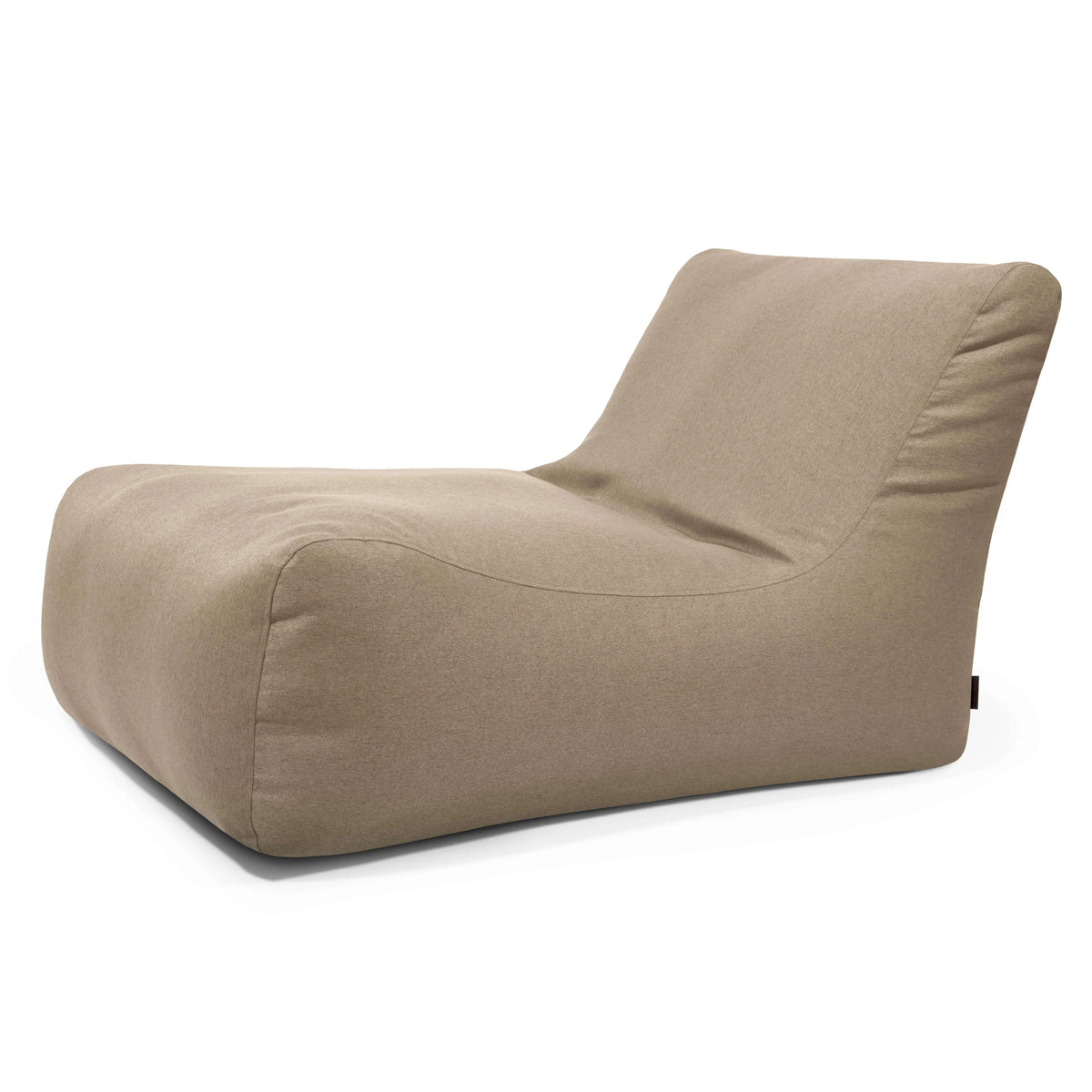 Beige Lounge 100 sittsäck fåtölj med bred rygg och bekväm design för avkoppling.