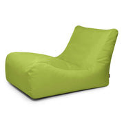 Kiwi-grön sittsäcksfåtölj Lounge 100 OX med bred rygg och bekväm design.