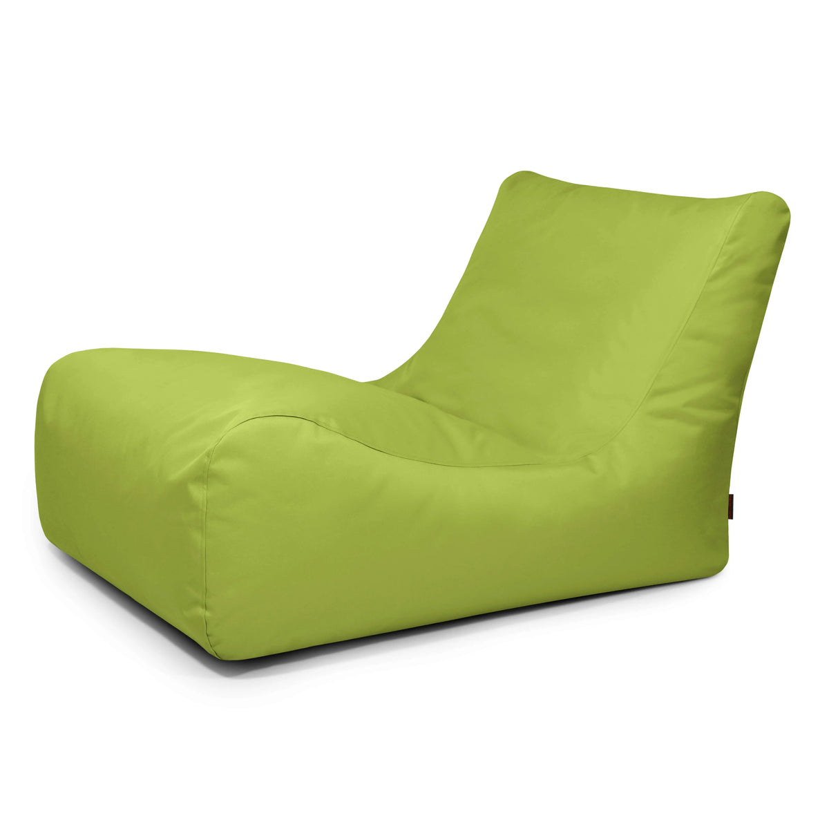 Kiwi-grön sittsäcksfåtölj Lounge 100 OX med bred rygg och bekväm design.