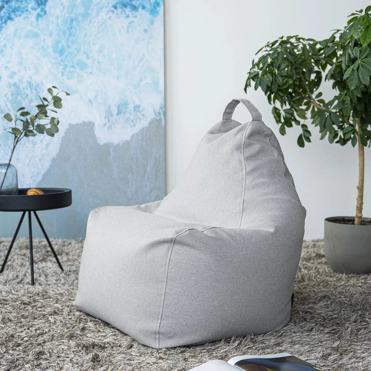 sittsäck ljus grå 