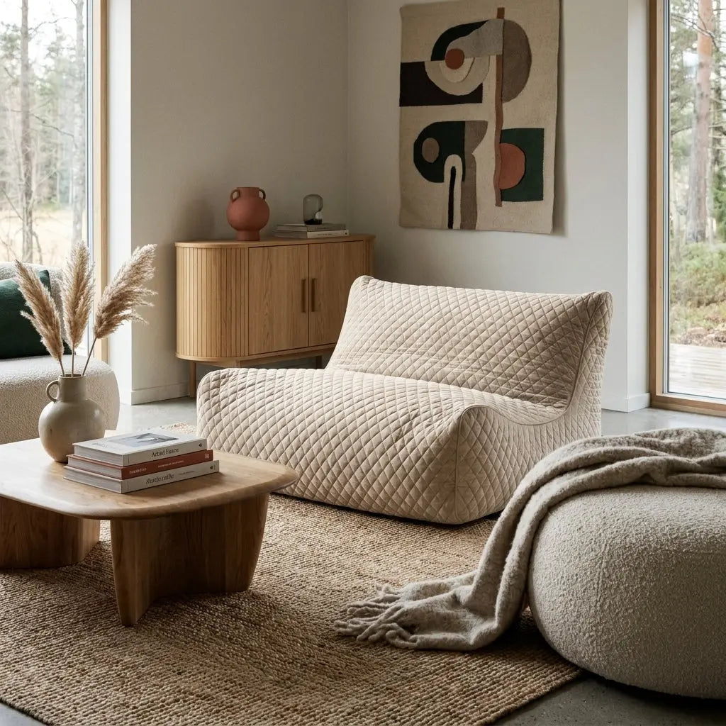 Sittsäck Soffa Lounge Lure Luxe Pearl