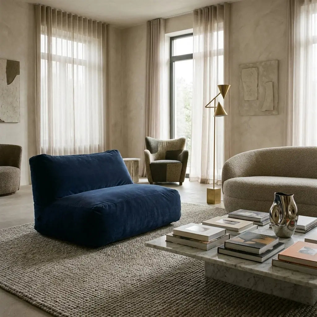 Sittsäck Soffa Tube 160 Barcelona Navy