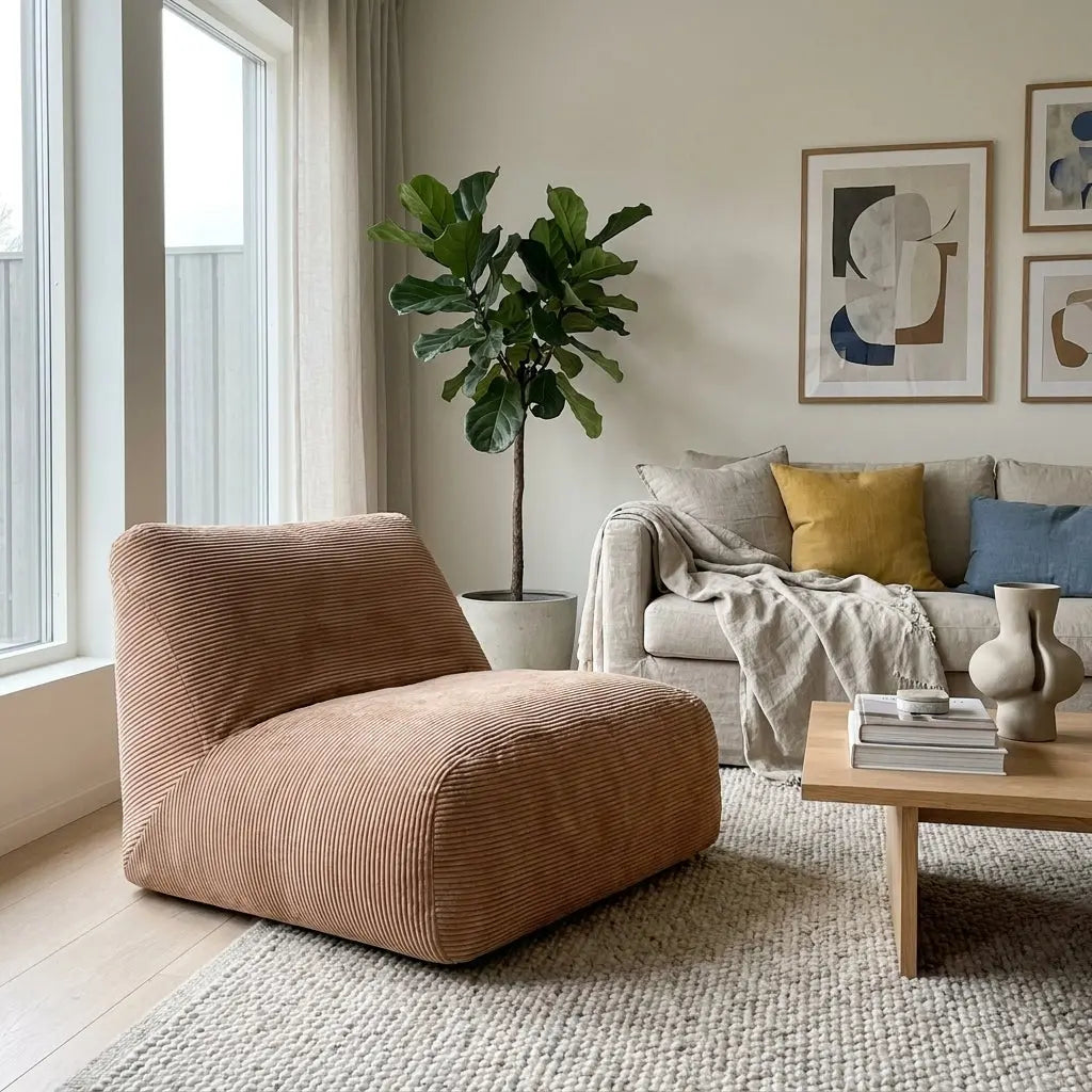 Sittsäck Soffa Tube Waves Sand