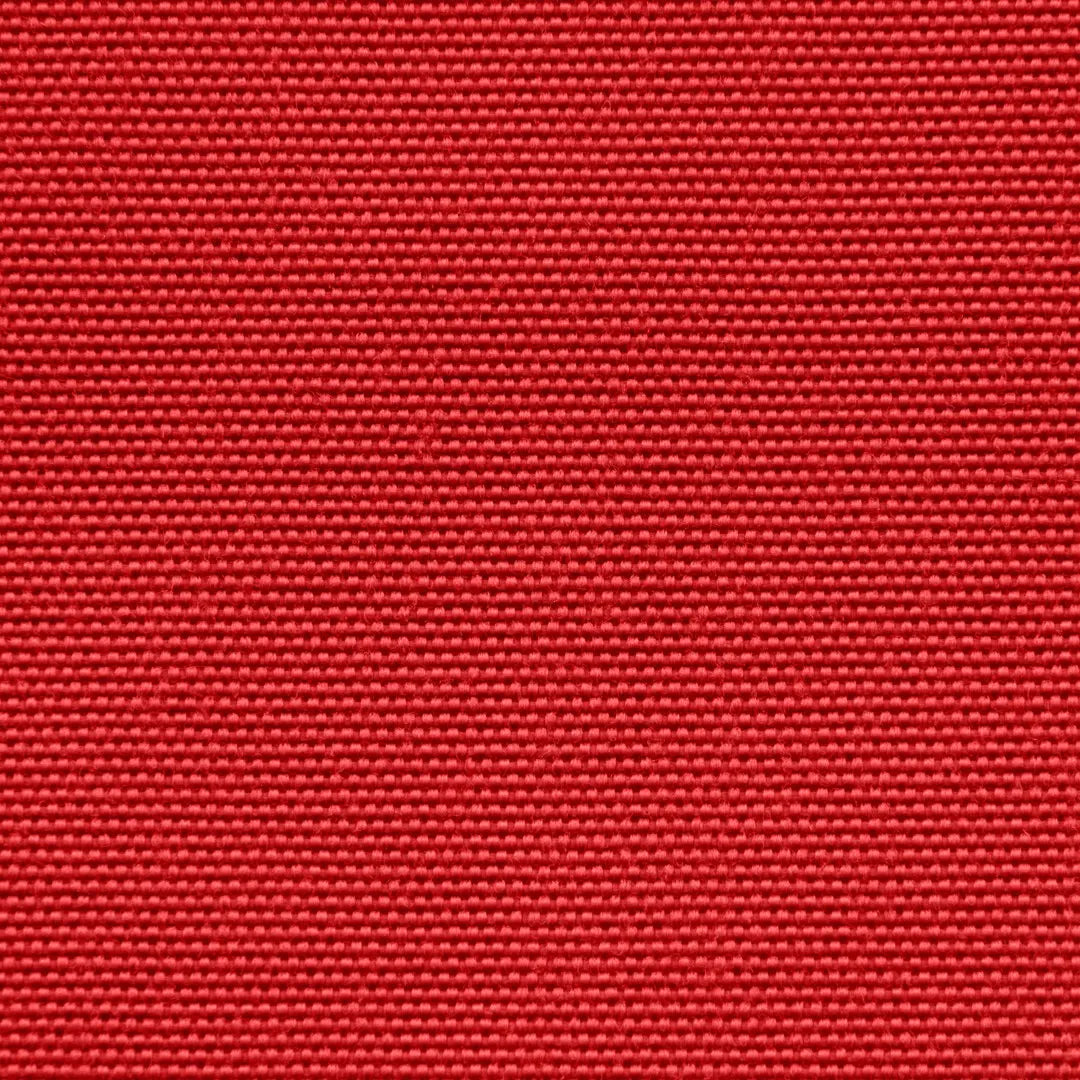 Närbild av röd, grovvävd tygtextur för Lounge 100 Colorin fåtölj.