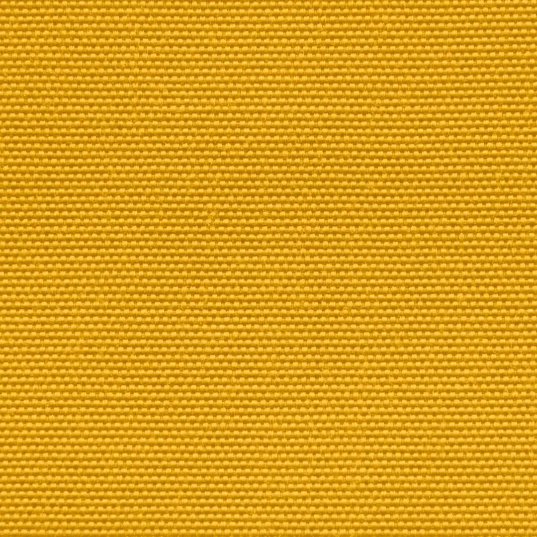 Närbild av gul sittsäck Lounge 100 Colorin tyg med synlig vävd textur.