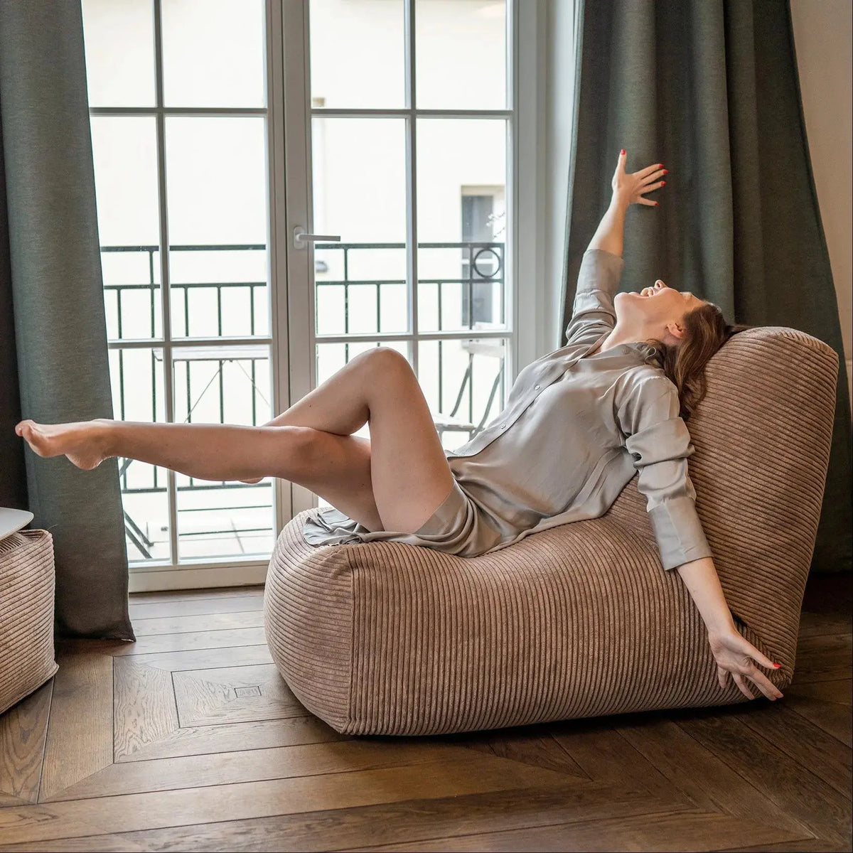 Sittsäck Tube Waves Sand-Bean bags-Slowdown