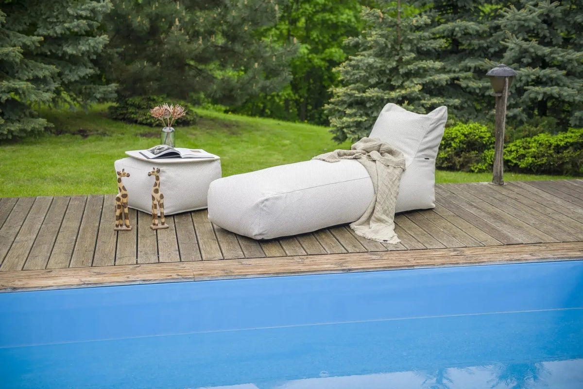 Sittsäck solsäng - solsäng Capri Grey-Bean bags-Slowdown