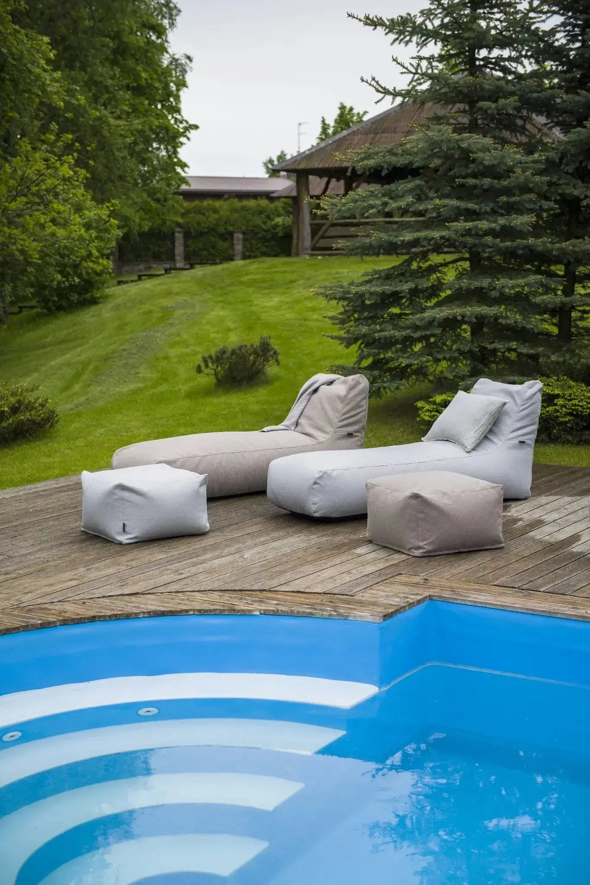Sittsäck solsäng - solsäng Riviera Cacao-Bean bags-Slowdown